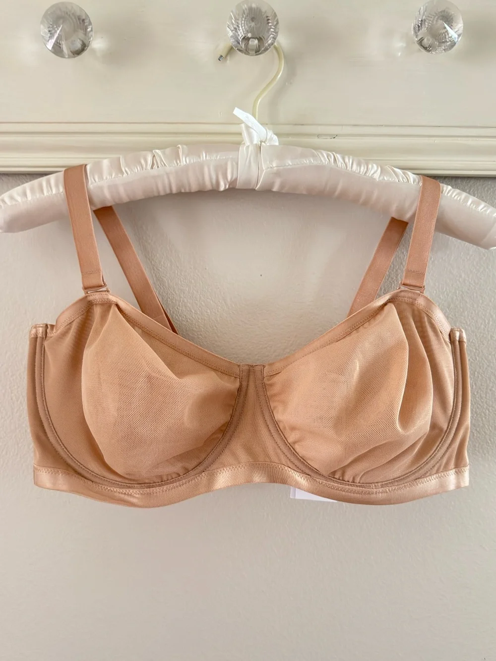 HSIA FBD0520 Bella Convertible sheer Strapless Bra - Natural Beige Nude Size 42D